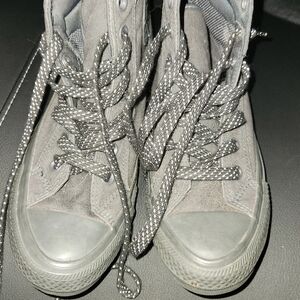 Stylish Gray High-Top Sneakers